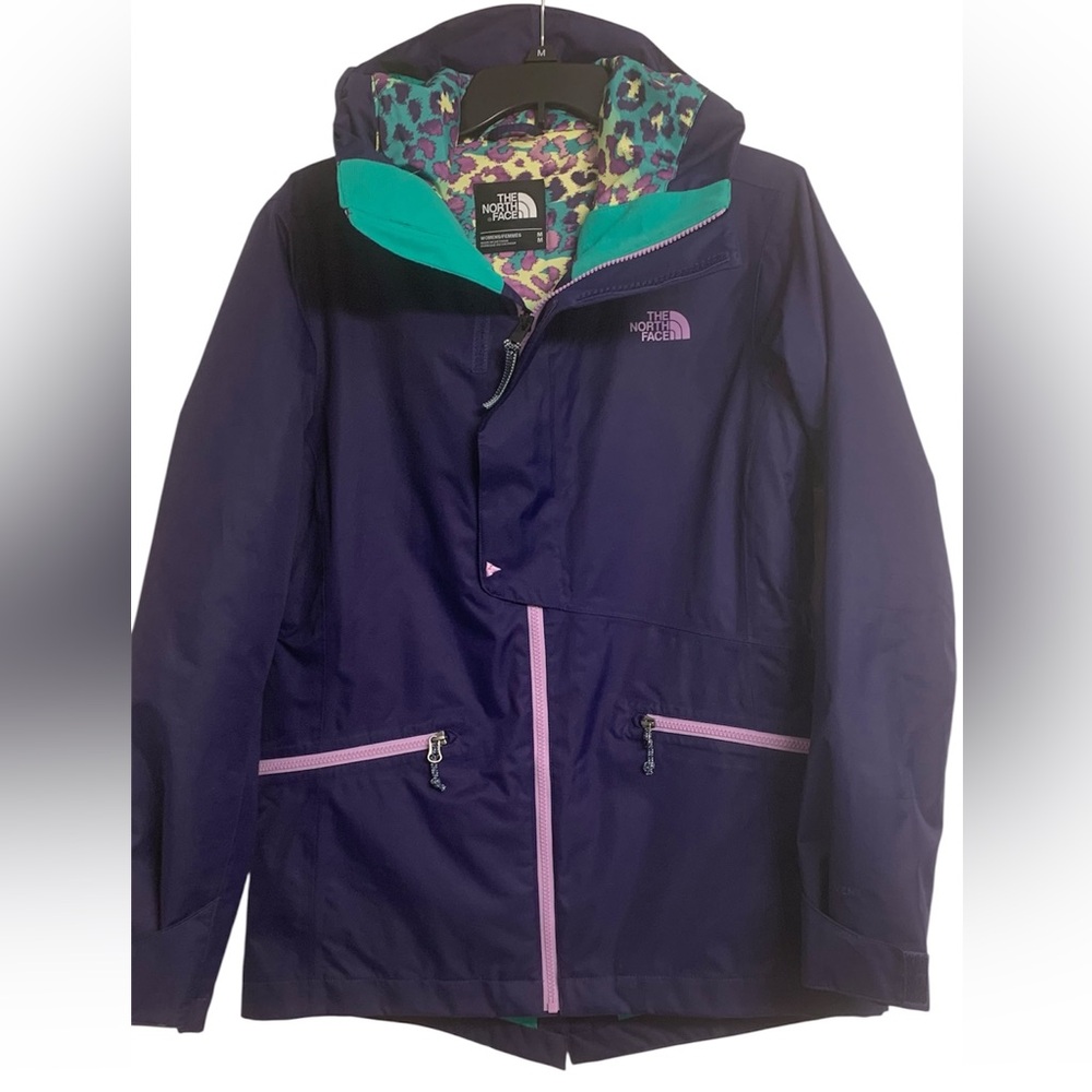 The North Face M  Hyvent‎ Outdoor Hooded Winter Snowboard Jacket Purple